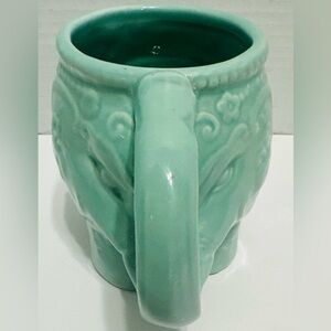 Elephant Shaped Coffee Cup Mug Teal Green Home Essentials
